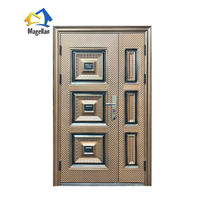 Porte en acier de haute qualité, porte d'entrée principale moderne, porte extérieure en acier de sécurité, porte d'appartement