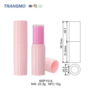 Wholesale <b>Container</b> Tube Make Your Own Lipstick Round Empty Lipstick Tube Packaging 15g - Product Image 2