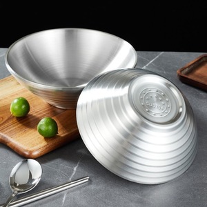 Nouveauté 2024 Bol Rond Coréen <span class=keywords><strong>Japonais</strong></span> en Acier Inoxydable 304 pour Riz, Nouilles, Salades, Fruits et Soupes Ramen - Product Image 6