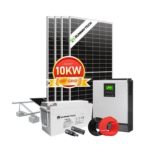 Prezzo casa generazione di elettricità solare completa sistema di energia solare off grid 10kw