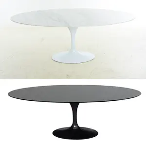 Wholesale High Quality Modern White carrara Marble Tulip Round Dining Table RT-335R