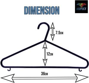נמוך moq משקל קל משקל בגדים פלסטיק שחור מארגן שמירה מעיל עמיד כביסה קולבים חליפה - Product Image 3