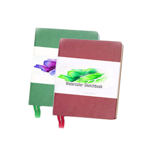 300gsm artista Cold Press disegno e pittura PU leather Perfect Binding acquerello Art sketch book - Product Image 2