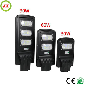 ผู้ผลิตจีน ไฟถนนโซลาร์เซลล์แบบรวมพลังงานสูง ออลอินวัน 30W 60W 90w 120w ไฟถนนโซลาร์เซลล์แบบรวม - Product Image 6