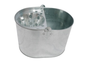15 Litres Large <strong>Galvanised</strong> Metal Steel Mop <strong>Bucket</strong> with Handle for Home Office General Cleaning - Product Image 6