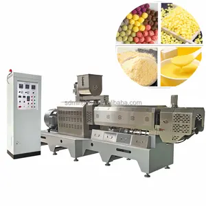 Fábrica chinesa milho soprando lanches máquina soprado sopro produção linha jinan indústria máquinas