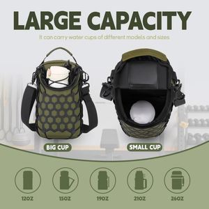 Bolsa de Gimnasio Magnética para Hombre y Mujer, Bolsa para Botella de Agua con Correa Ajustable, Bolsillo para Teléfono, Porta Botella de Agua para Viajes y Deportes - Product Image 5