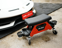 Chariot de detailing modulaire avec 2 porte-bouteilles et coussin moelleux pour le detailing automobile