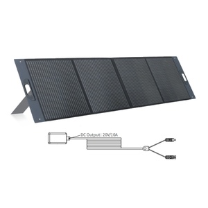 ชุดโซลาร์เซลล์พกพา 200W สำหรับเครื่องกำเนิดไฟฟ้าสถานีพลังงาน - ประสิทธิภาพสูง พับเก็บได้ พร้อมสายเคเบิล - Product Image 3