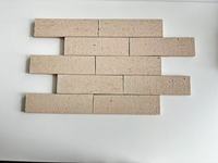 Briques d'argile blanches fines et solides, autoclavées, pour la décoration des murs extérieurs et intérieurs des bâtiments