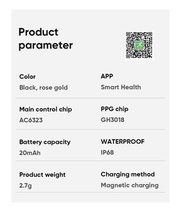 Anneau intelligent en acier inoxydable noir, moniteur de santé, moniteur de forme physique, moniteur de sommeil, moniteur d'oxygène sanguin, moniteur de fréquence cardiaque, étanche IP68 - Product Image 6