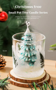 Aikun Venda Quente Personalizado Fragrância Handmade 3d Árvore De Natal Velas Festivas Atmosfera e Decoração De Vidro Jar - Product Image 5