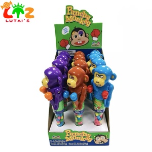 Venta caliente de la tableta de mono afrutado para niños pequeños Candy Toy Little Bee Cymbals en textura dura empaquetada en bolsa - Product Image 4