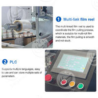 Machine d'emballage automatique bon marché pour biscuits gaufrettes biscuits et oreillers Machine d'emballage pour biscuits gaufrettes biscuits Machine d'emballage pour biscuits