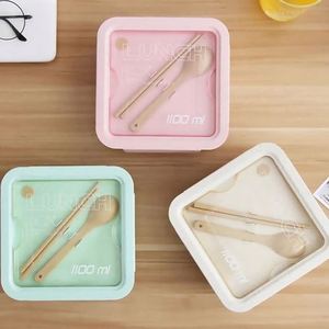 Bento Rice Husk Eco Wheat Straw Fiber <b>Lunch</b> Bag Soup Drinking Cup <b>Lunch</b> <b>Box</b> with Cutlery and Bag - Product Image 3