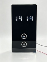 Pièces d'ascenseur Panneau de bouton d'appel COP LOP HOP en verre avec double affichage LCD/LED Moderne Marque JKL
