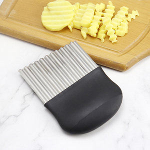 Multifunctional Stainless Steel Kitchen <b>Tool</b> Manual French Fry Crinkle Knife Wavy Potato Chip Cutter New Condition <b>Vegetable</b> - Product Image 4