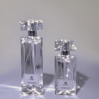 Ensemble de flacons de parfum Trigone de style classique 30ml 50ml 100ml flacons en verre minces avec joint de pulvérisateur de pompe
