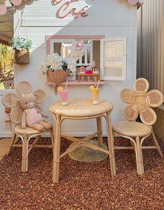 Chaise pour enfants en rotin artisanal pour la décoration de fête d'anniversaire, meubles pour enfants en osier naturel, respectueux de l'environnement - Product Image 6