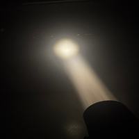 Projecteur LED mobile 7x20W RGBW 4-en-1 MNI avec zoom, contrôle DMX512/activation sonore, indice de protection IP33, en alliage d'aluminium, pour éclairage de scène
