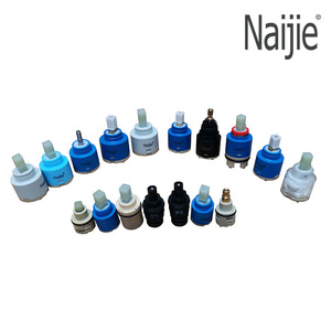 Cartouches de robinet à valve en céramique transparente de 40 mm, à joint unique, pour salle de bain et cuisine (eau chaude et froide) - Product Image 4