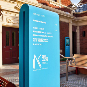 歴史地区の観光名所や文化遺産のためのカスタム刻印金属遺産サイン素朴なデザイン - Product Image 4