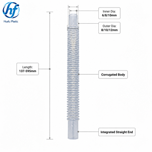 Hochtemperaturbeständiges Transparentes PFA-Wellrohr mit Geraden Enden Flexibles PFA-Korrosionsbeständiges <span class=keywords><strong>AP230</strong></span> Faltenbalg-Rohr - Product Image 3