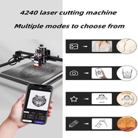 Graveur et découpeur laser 40W 4240, panneau en nid d'abeille, mini machine portable pour artisanat, bricolage, usage domestique