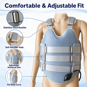 Supporto Ortopedico Regolabile per Fissaggio Toracolombare, Protezione per Riabilitazione Medica e Compressione Spinale - Product Image 3