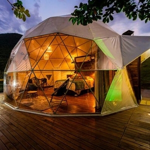 8m Đường Kính mùa đông ngoài trời Lều tuyết trắc địa mái vòm Lều sang trọng khu nghỉ mát khách sạn glamping lều với phòng tắm - Product Image 6
