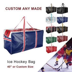 कस्टम वाटरप्रूफ हॉकी टीम कोच खिलाड़ियों के लिए टिकाऊ भारी शुल्क 40 "गोली आइस हॉकी उपकरण बैग - Product Image 1
