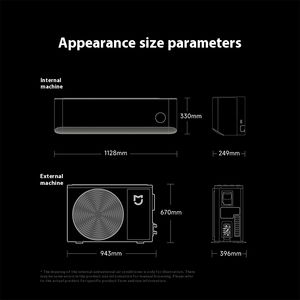 เครื่องปรับอากาศแบบแยกส่วน Xiaomi Smart พร้อมประสิทธิภาพการใช้พลังงานระดับ 1 ขั้นสูงสุด 27,000 BTU สำหรับห้องนอนและห้องนั่งเล่น - Product Image 5