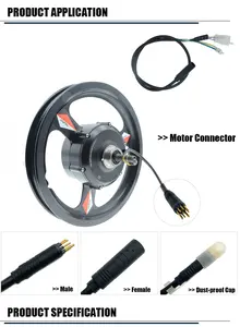 Motor 9 Pin Motor Connector For Bafang 48V5 Bike Electric Car Ac Rear Motor Kit Electric Bicycle Wheel Hub