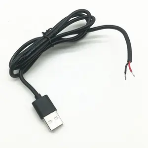 custom 24awg 2C 5V charging usb cable pigtail