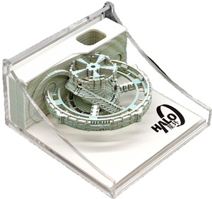 ปฏิทินตั้งโต๊ะงาน3D ตามสั่งของขวัญกระดาษของขวัญขององค์กรกระดาษงานฝีมือแผ่นจดบันทึกรูปปั้นลูกโลกของตกแต่งโต๊ะปฏิทินของขวัญสำนักงาน - Product Image 1