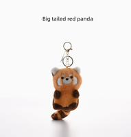 Nouveau produit très demandé : Porte-clés en peluche Panda Rouge, Porte-clés en peluche Panda personnalisé, Porte-clés en peluche Panda mignon