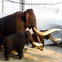 Modèle d'éléphant animatronique en métal réaliste grandeur nature 3D avec télécommande et résistance à l'eau pour les parcs d'aventure et une utilisation en intérieur/extérieur