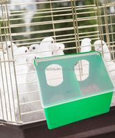 Mangeoire suspendue à double trou pour oiseaux, mangeoire et abreuvoir pour pigeons
