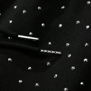 Pantalones Deportivos Personalizados de Alta Calidad con Pedrería para Hombre, Pantalones Deportivos Anchos con Logotipo Bordado Personalizado, Moda Urbana - Product Image 3