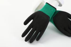 ถุงมือนิรภัยทำงานทำจากผ้าป้องกันไฟฟ้าสถิตสำหรับงานอุตสาหกรรมเคลือบยางโฟม CE ที่ผ่านการรับรอง - Product Image 6