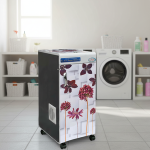 Moulin à farine domestique entièrement automatique Super Silver avec design de cabinet floral et broyeur de haute qualité - Product Image 2