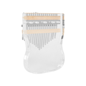 Kalimba 17 tons en <span class=keywords><strong>ABS</strong></span> transparent et laiton durable, instrument de musique pour débutants avec sac inclus 12x2x15cm - Product Image 5