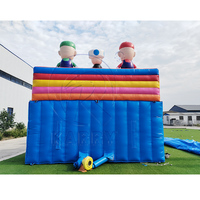 Toboggan gonflable commercial en PVC de grande taille pour enfants, utilisation humide et sèche, pour entreprises de location, château gonflable commercial, toboggan double gonflable