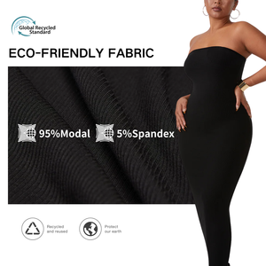 Vestido moldeador interior SHAPERLLS con malla moldeadora integrada Control de barriga Top de tubo sin tirantes Vestidos casuales Vestido largo de <span class=keywords><strong>sirena</strong></span> - Product Image 3