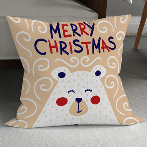 Housse de coussin carrée en promotion, décorations de Noël pour la maison, ensembles de housses de coussin pour canapé - Product Image 2
