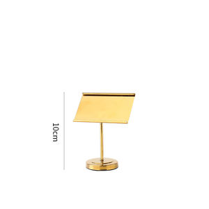 Supporto per carte con nome in acciaio inossidabile supporto per numero da tavolo decorativo porta carte matrimonio espositore - Product Image 1