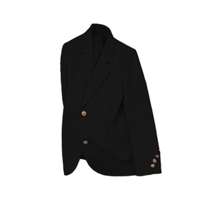 Blazer Formal para Mujer, Cierre de un Botón, Bolsillos Asimétricos, a la Moda - Product Image 3