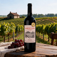 Etiquetas Adhesivas Atractivas para Botellas de Vino Tinto Vintage, Diseño Personalizado, Ideales para Decoración de Botellas y Promoción de Marca