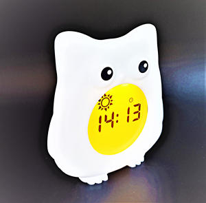 Horloge d'apprentissage du sommeil pour bébé de haute qualité en forme de hibou - Product Image 4