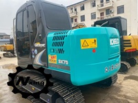 Excavator Kobelco SK75 Model 2023 Mesin Yanmar 44300W Berat Operasi 7230kg Kapasitas Bucket 0.4m Termasuk Komponen Inti